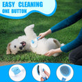 MASTER QUEEN Dog Brush Grooming Kit 5PCS - Dog Brush for Shedding,Puppy Brush and Flea Comb for Dogs, Slicker Brush Comb and Dog Hair Brush Set Blue, Grooming at Home or Travel