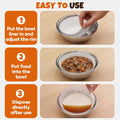Alotiki 200 Pcs Disposable Cat Food Bowls Liner & 1 Stainless Steel Bowl
