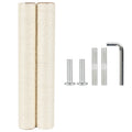 ECCIBOUN 7.4cm 2.91in Diameter Cat Tree Scratching Post Replacement Sisal Pole Parts for Cat Tower (M10, 19.69in/50cm)