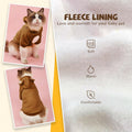 Small Dog Hoodie Soft Warm Fleece Fall Winter Dog Clothes Cute Puppy Sweaters Cat Coat Funny Blank Pullover Doggy Hooded