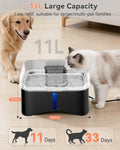 UPSKY 11L Elevated No-Spill Dog Water Fountain with 4 Adjustable Heights
