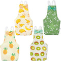 4 Pcs Bird Diaper Set, Reusable Parrot Flight Suit with Waterproof Inner Layer, Adjustable and Comfortable for Parakeet 