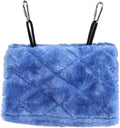 Vktech® Plush Snuggle Bird Hammock Hanging Snuggle Cave Happy Hut Bird Parrot Hideaway Size M (23.5 * 22cm) (Blue)