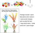 WUWEOT Hanging Fish Bowl, 9'' Acrylic Wall Mounted Fish Tank, 0.5 Gallon Hydroponic Air Plant Flower Pot, Transparency B
