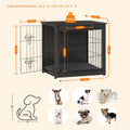 DWANTON 27" Dog Crate Furniture, Dog Kennel Indoor, with Waterproof Cushion