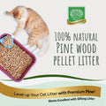 Small Pet Select Pine Pellet Bedding for Rabbits & Guinea Pigs, 20 lb