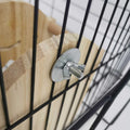 kathson Rabbit Hay Feeder Rack Wood Grass Holder Less Wasted Hay Box Food Feeding Manger Hanging Hay Dispenser for Bunny