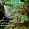 reptile humidifier, LCD with timing function, time length and interval can be set, reptile mister system with 2 spray no