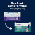 Vetnique DermaBliss Cat & Dog Grooming Wipes, Deodorizing Pet Wipes, 100ct