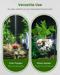 Pawfly 2 Pcs Aquarium Plant Holder, Fish Tank Plant Pot for Aquascape Decoration, Red Worm Fish Feeder, Aquarium Planter