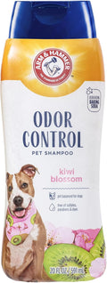 Arm & Hammer Deodorizing Dog Shampoo with Baking Soda for Odor Control, Tearless Moisturizing Formula for Sensitive Skin, Fresh Kiwi Blossom Scent, Safe for Dogs and Puppies, 20 Fl Oz