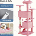 DUMOS 54-inch Cat Tree Tower with Scratching Posts, Indoor Use