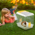 Hamster Travel Portable Carrier Cage Small Animal Carry Case