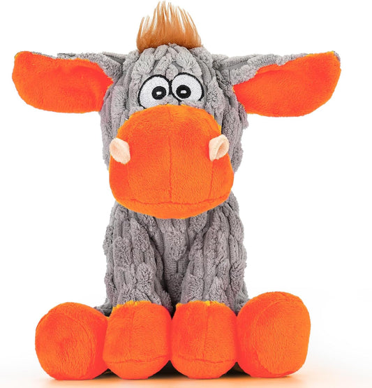 loncoldy Squeaky Dog Toys, Tough Chew Toys for Dogs, Crinkle Interactive Squeaky Stuffed Dog Toy for Medium Small Puppy 