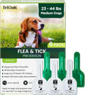 Flea and Tick for Medium Dogs, 6 Doses Helps Dogs 23-44 lbs, Waterproof, Fast