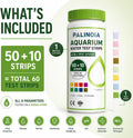 Palinoia 8-in-1 Aquarium Water Test Strips, 60 Count