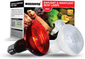 Reptile Heat Lamp Bulbs 100W 2 Pack,Day and Night Infrared Basking Spot Heating Light Combo,UVA Heat Lamp Bulb for Repti