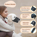 HEELE Dog Muzzle,Soft Nylon Muzzle Anti Biting Barking Chewing,Air Mesh Breathable Drinkable Adjustable Loop Pets Muzzle