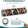 Rabbit Toys, Large Bunny Hideout Tunnel and Tube for Rabbit Guinea Pig Chinchilla Ferret Rat
