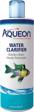 Aqueon Freshwater Aquarium Water Clarifier, Clears Cloudy Fish Tank Water, Safe to Use with Fish and Plants - 16 Ounces