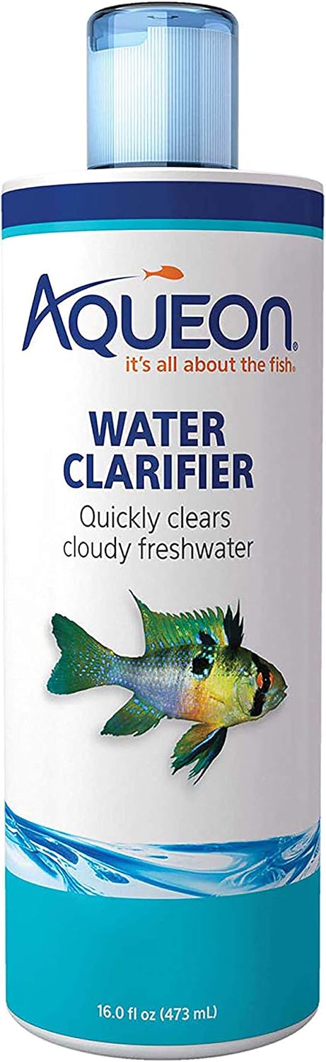 Aqueon Freshwater Aquarium Water Clarifier, Clears Cloudy Fish Tank Water, Safe to Use with Fish and Plants - 16 Ounces