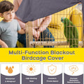 QBLEEV Bird Cage Covers, Breathable Blackout Birdcage Covers for Night