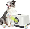 Automatic Dog Ball Launcher, Auto & Manual Dual Mode Dog Ball Thrower, Interactive Dog Toy for Boredom & Brain Stimulati