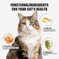YOSSOA Lickable Cat Treats Variety Pack - 36 Sticks Wet Cat Treat Puree with Taurine, Fish Oil & Vitamins - Grain Free Lickable Puree for Immune & Heart Support for Picky Eaters (4 Variety Flavors)
