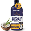 Miracle Vet Medicated Dog Shampoo for Itchy Skin Relief - Antifungal for Dog Allergy Relief, Yeast Infection, Hot Spot & Dry Skin Anti-Itch Treatment Wash - Hydrocortisone (16 oz)