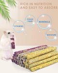 Bissap 36PCS Rabbit Chew Sticks, Mixed Natural Flower Rose Chrysanthemum and Forget-me-not Chew Toys Treats for Rabbit B