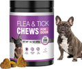 Dog Flea and Tick Chewable Tablets 200 Soft Chews Oral Supplement Chicken Flavor for Dogs All Breeds Sizes Ages Supports