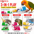 Bonka Bird Toys 6 Mini Sneakers Colorful Cotton Shredding Parrot Parrotlet Budgie Finch Cockatoo