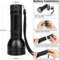 Black Light UV Flashlight, 51 LED Blacklight Flashlights 395 nM Pet Urine Detector with 3 Pack AA Batteries for Cat Urine, Stains, Bed Bug (Black)