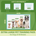 DEEP DEAR Extra Large Dog Pads 28"x34", 30 Count Thicker Puppy Pads XL, Super Absorbent Pee Pads for Dogs, Disposable Incontience Underpads for Doggies, Cats, Rabbits, Pups, Leak-Proof Pet Potty Mats