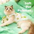 PETCARE Cartoon Dog Shirts for Small Dogs Cute Dog Clothes Green Frog Tshirt Soft Cotton Puppy Pajamas Breathable Sleeve