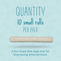Better Belly Dental Roll Small Highly Digestible Dog Treats, 10 Count