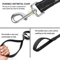 PenSeepet Dog Leash 6 FT Padded Handle Nylon Reflective Dogs Leashes for Medium Dogs Black