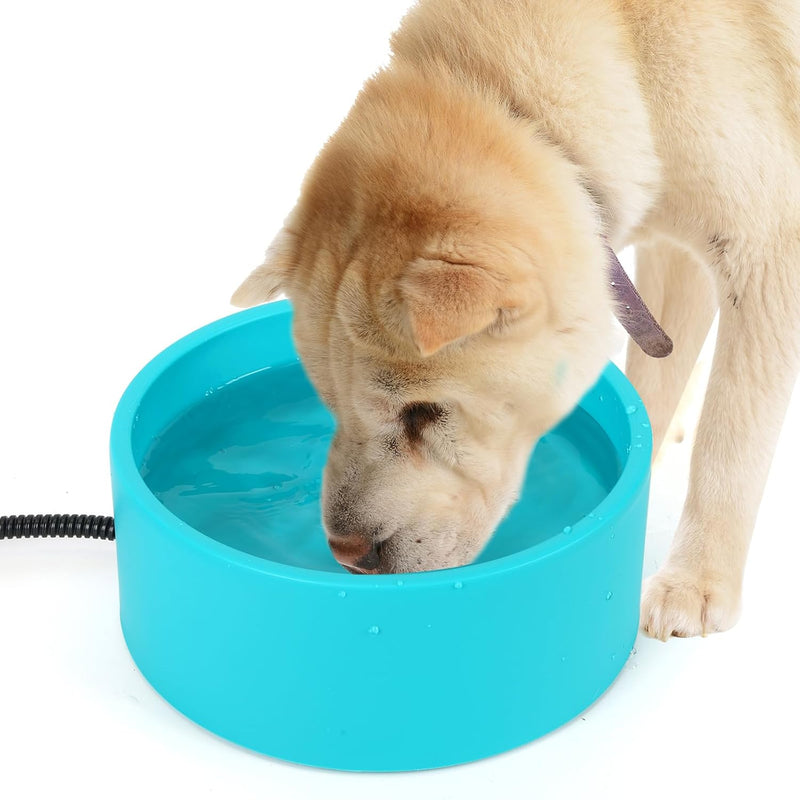 3.2L Heated Water Bowl for Outside Animals, Pet Heated Dog Bowl in Winter