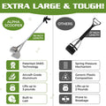 Dog Pooper Scooper for Yard - 38" Lightweight Ergonomic Handle, Rust-Resistant Aluminum, Jaws Technology Poop Scooper fo