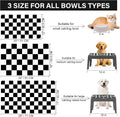 Pet Feeding Mat, 16"x 24" Absorbent Dog Food Mat, Checkered Cat Bowl Mats, Easy to Clean Pet Placemats, Quick Dry Dog Wa
