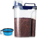 TIOVERY Dog Food Storage Container, 5-7 Lbs Airtight Pet Food Container, Cat food Container Dispenser with Portable Hand