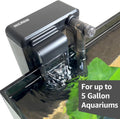 NICREW Slim Aquarium Filter for up to 5 Gallon Fish Tank, 42 GPH, 3W