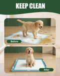 Dog Pee Pad Holder with 6 Clips, 24x24 Inch Silicone Puppy Pad Tray, Raised Edge Leak-Proof No Spill Mat for Dog Trainin