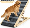 REONEY 𝟮𝟬𝟮𝟲 𝐔𝐩𝐠𝐫𝐚𝐝𝐞𝐝 Dog Ramp, Portable Pet Ramp for Large Small Old Dogs Cats with 7 Adjustable Heights 11" to 26.6", Non-Slip High Traction Ramps for High Bed, Couch, Hold up to 200 LBS