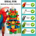 Bird Toys Parrot Toys Natural Wood Blocks Bird Chew Toy