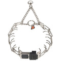 Herm Sprenger Dog Training Prong Collar with Quick Release Cliclock Buckle & Swivel Ring | Adjustable Length German Made Stainless Steel Collar for Small to Medium Dogs Up to 15" Neck (2.25mm Prongs)