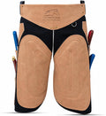 Equine Care Beige Leather Farrier Apron Chaps, Canvas, Back Support, 29in