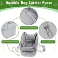 Dog Purse Carrier for Small Dogs Under 10 lbs Soft Sided Pad