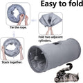 TiLanmiy Cat Tunnel, Durable Suede Collapsible Cat Play Tube Toys with Play Ball, Indoor Cat Tunnel for Cat, Puppy, Kitty, Kitten, Rabbit (Small)