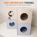 PETKARAY Cat Tunnel, Original Cat Hideaway Cave for Indoor Cats, Large Kitten Play Tubes and Tunnels, Soft Felt Cat Toy 